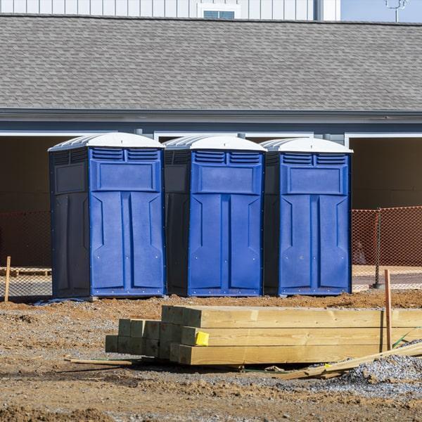 Heavy-duty construction site porta potty in Monahans, Texas