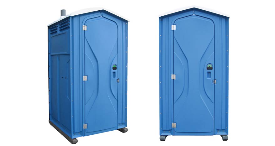 Long-term porta potty units on site in Monahans, Texas